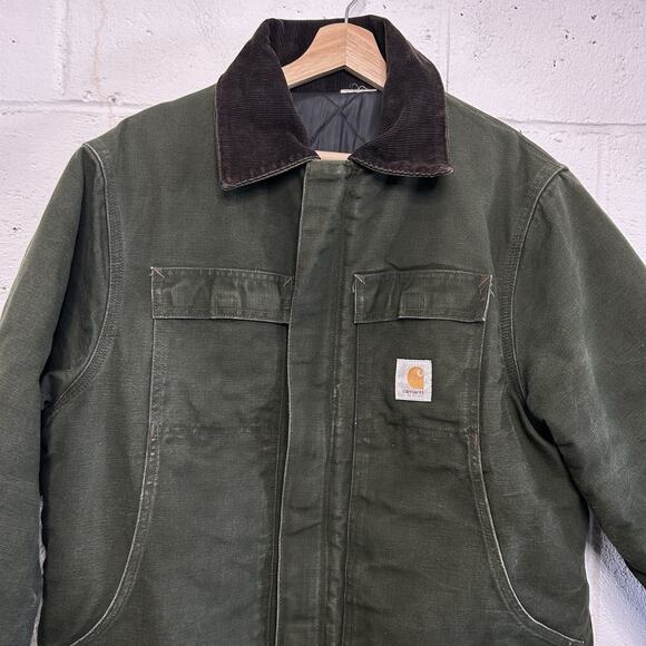 Vintage Carhartt Quilted Artic Duck Jacket “Green” CQ184 - Picture 3 of 13